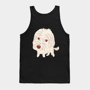 Big Head Maltipoo Dog Tank Top